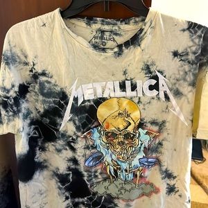 Bleached Metallica t shirt